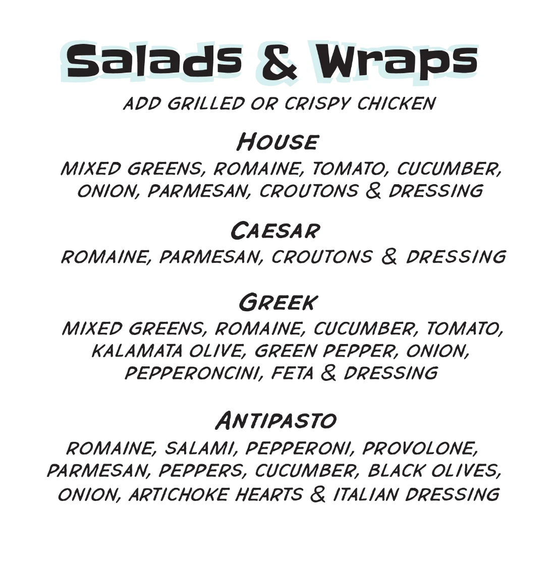 www.lennyz.pizza - Salads and Wraps Menu - WEBSITE